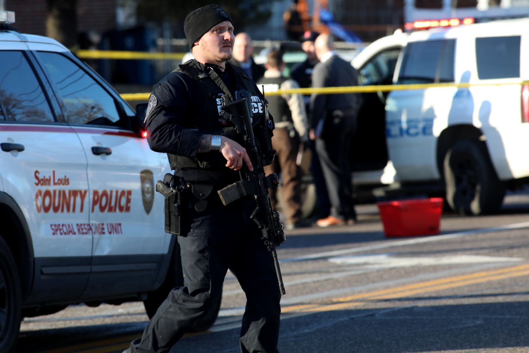 Suspects shoot two officers in Ferguson